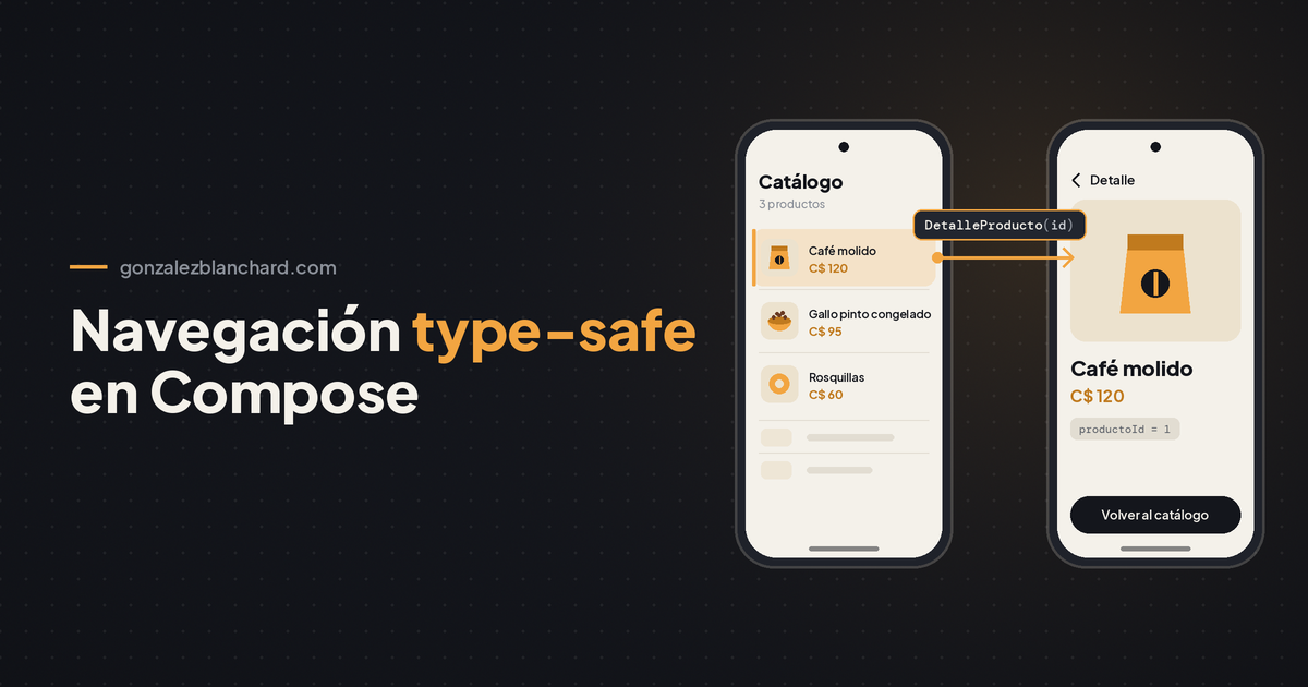 Navegación en Jetpack Compose con rutas type-safe